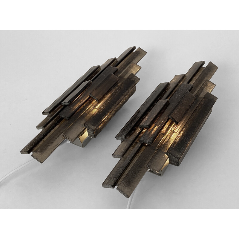 Pair of vintage wall lamps 1006 by Claus Bolby for CeBo industri, Denmark 1960s