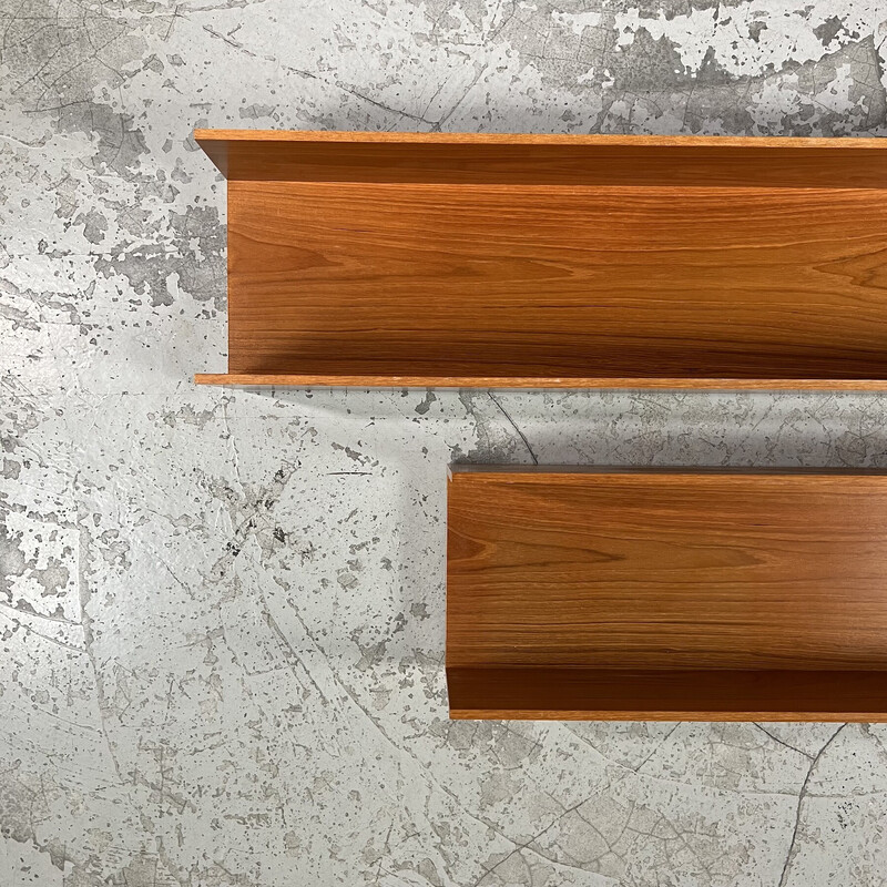 Vintage wall shelf in rosewood by Walter Wirz for Wilhelm Renz, 1960