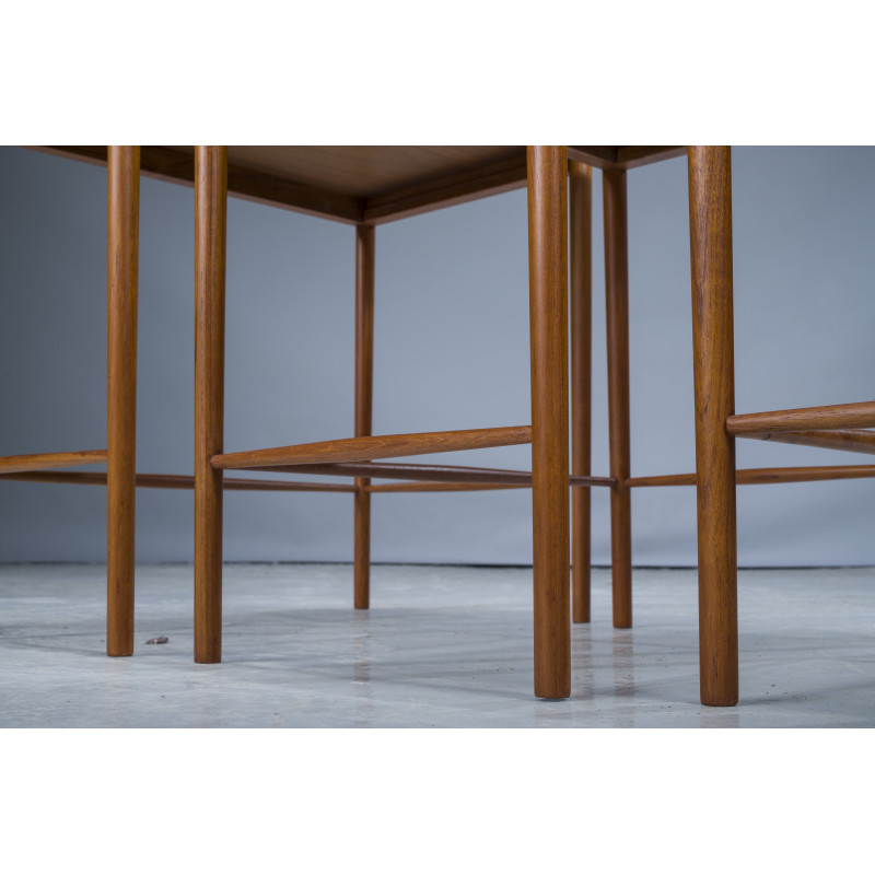 Mid-cenury teak nesting tables by Kai Winding for Poul Jeppesens