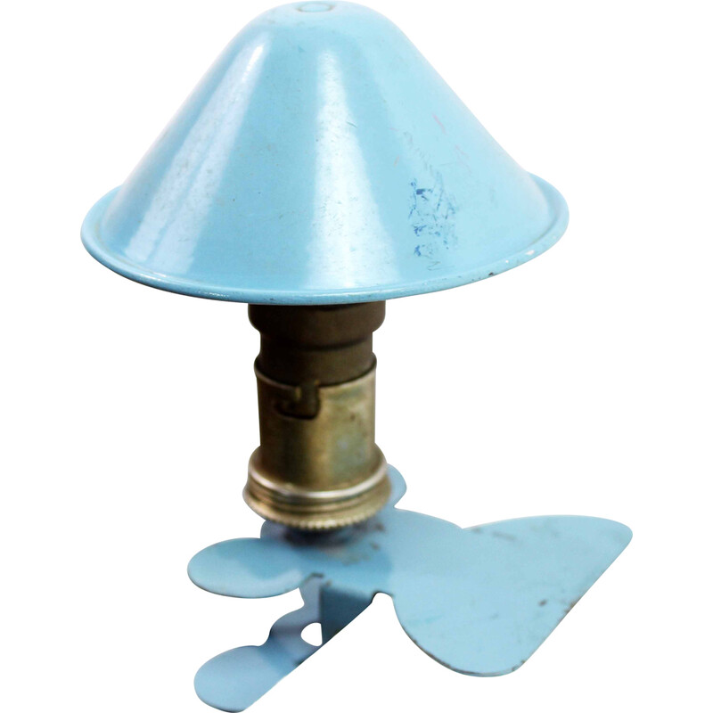 Vintage mushroom lamp on clip, 1960