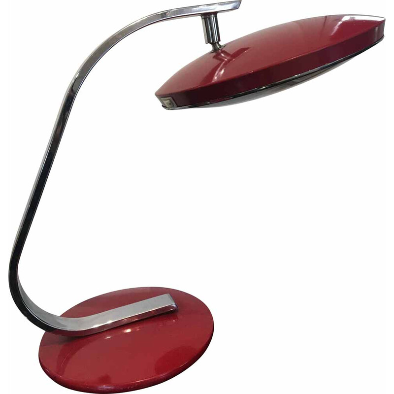 Red vintage Fase desk lamp