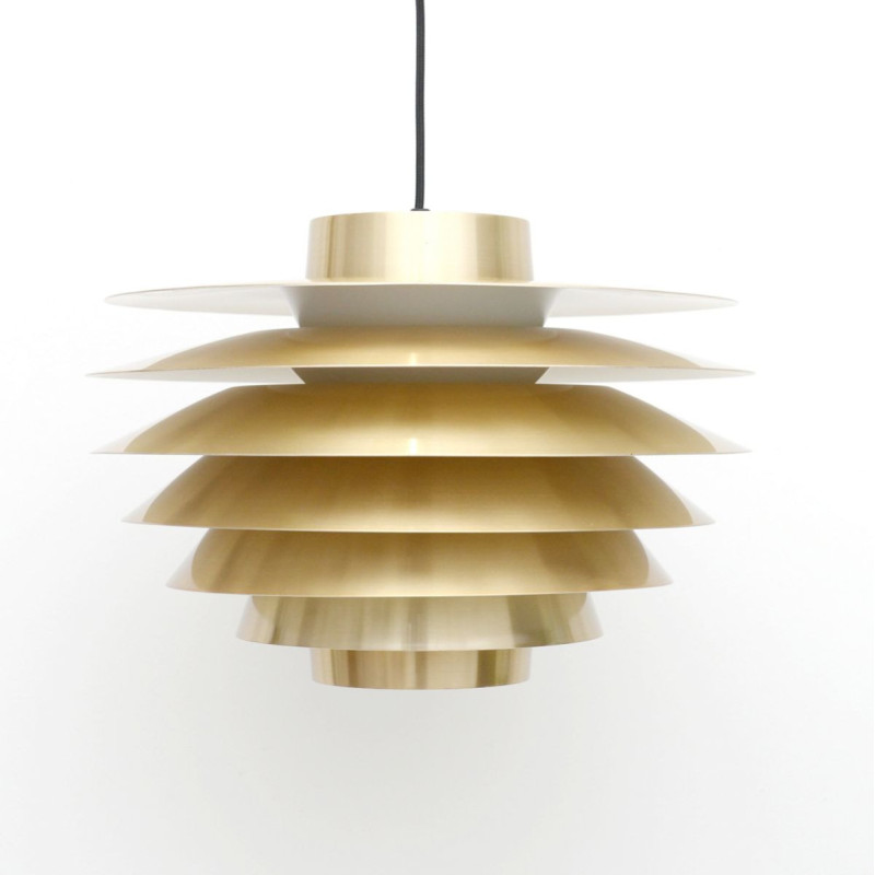 Vintage Verona pendant lamp by S. Middelboe, Denmark 1970s