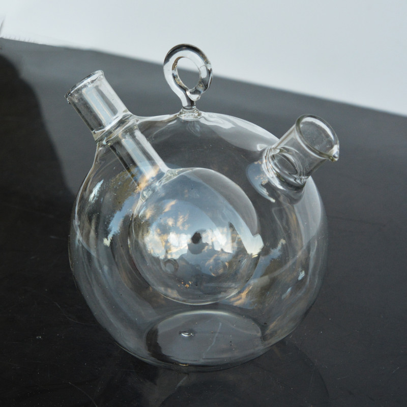 Doppio decanter d'epoca per Sklo Union Rosice, Cecoslovacchia anni '80