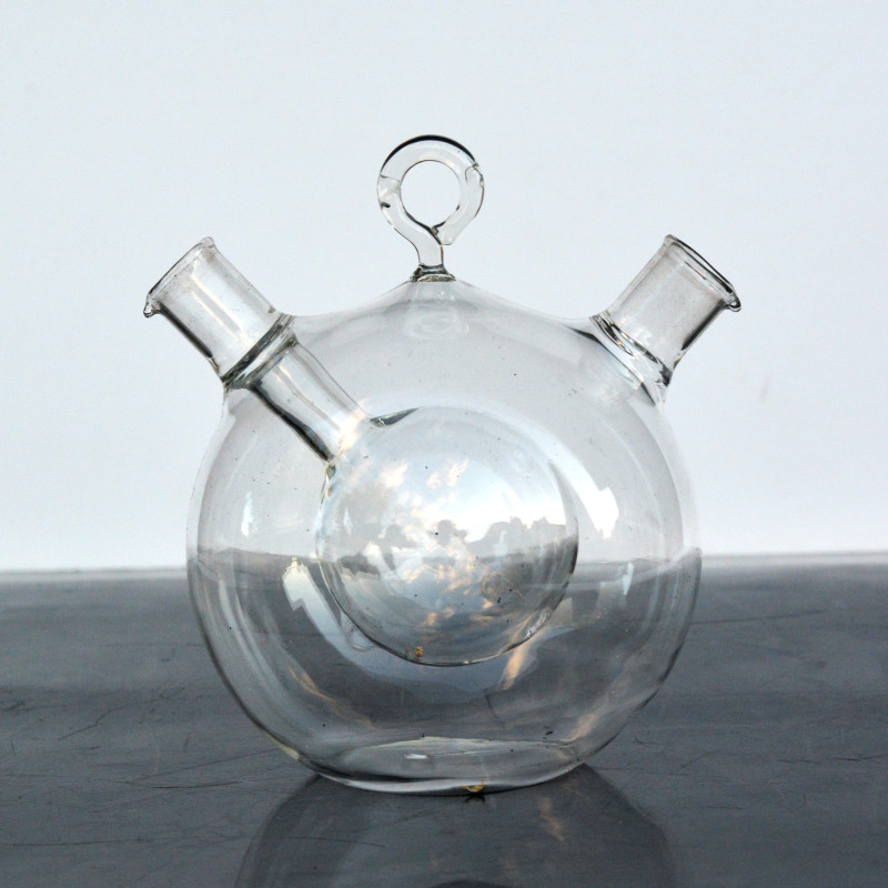 Doppio decanter d'epoca per Sklo Union Rosice, Cecoslovacchia anni '80