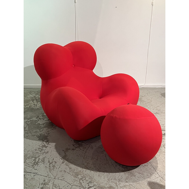 Vintage Up 5/6 "La Mamma" fauteuil en voetsteun door Gaetano Pesce voor B & B Italia, 2000