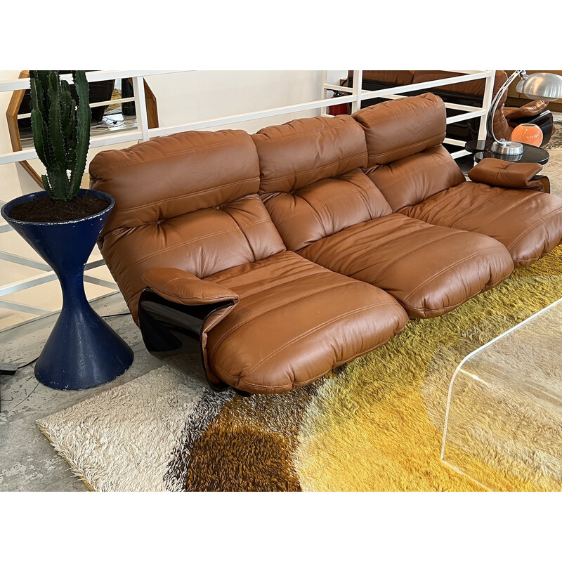 Marsala" sofá vintage de Michel Ducaroy para Ligne Roset, 1971