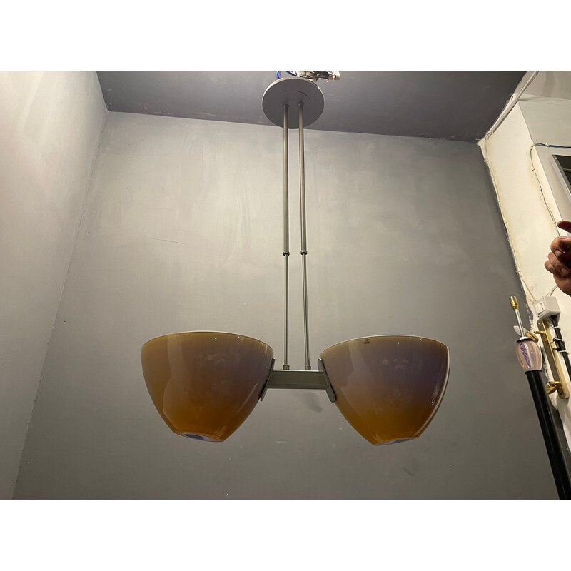 Italiaanse vintage Murano glazen hanglamp