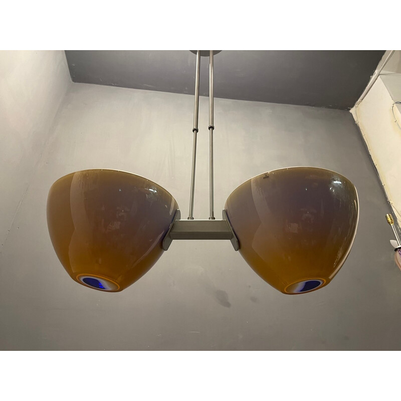 Italiaanse vintage Murano glazen hanglamp
