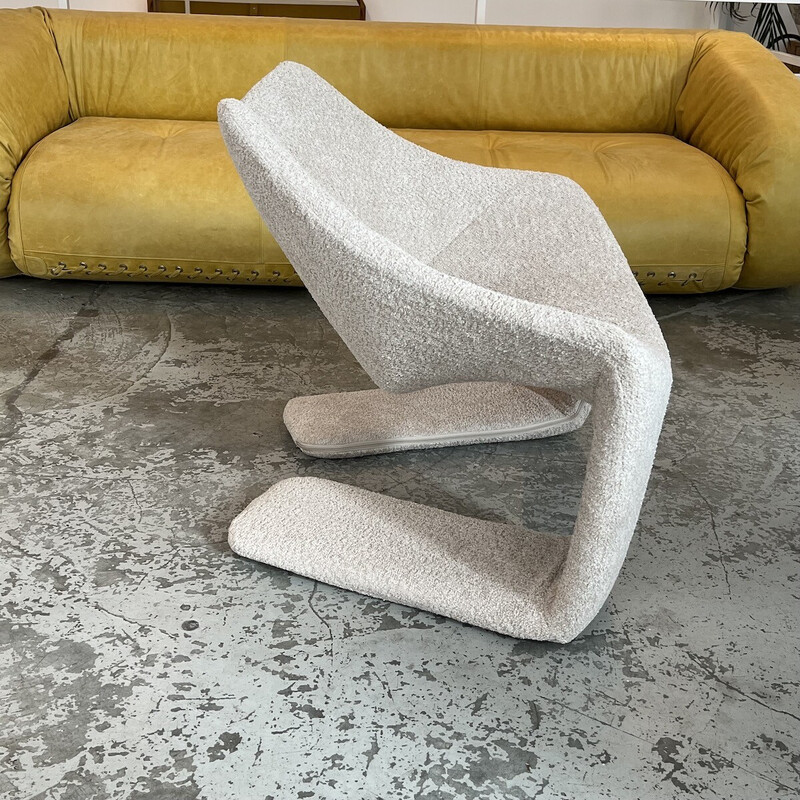 Fauteuil vintage Zen par Kwok Hoi Chan pour Maison Steiner, 2003