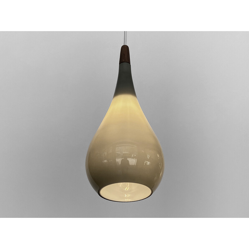 Vintage glass pendant lamp p289 by Michael Bang for Nordisk solar, Denmark 1960s