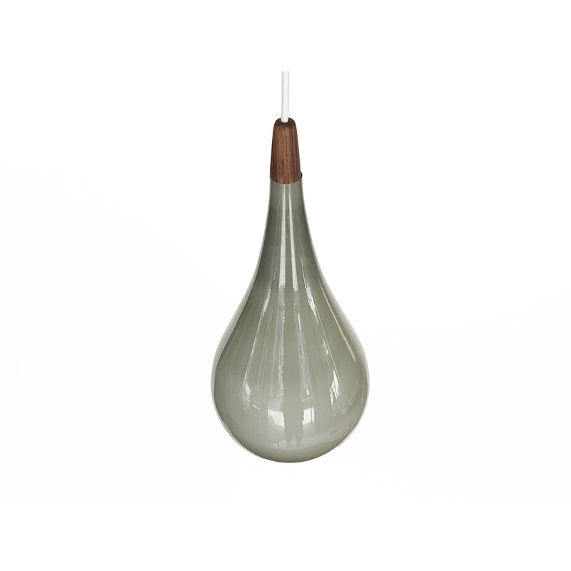 Vintage glass pendant lamp p289 by Michael Bang for Nordisk solar, Denmark 1960s