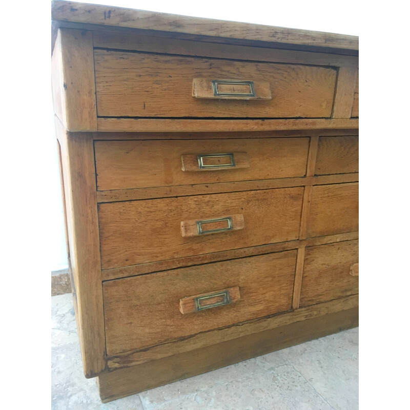 Vintage solid oakwood craft cabinet, 1930