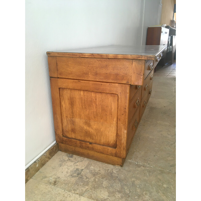 Vintage solid oakwood craft cabinet, 1930