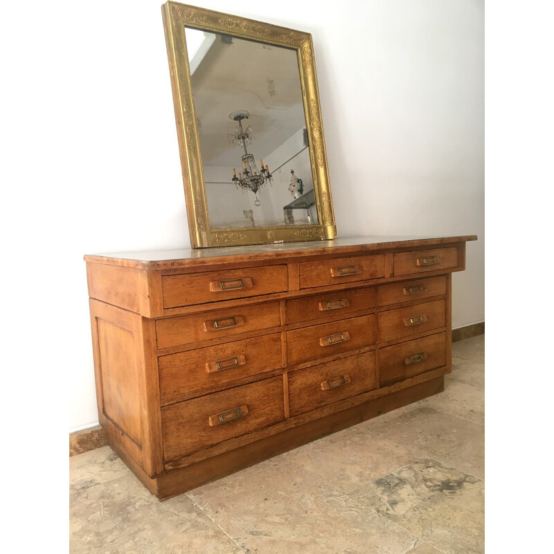 Vintage solid oakwood craft cabinet, 1930