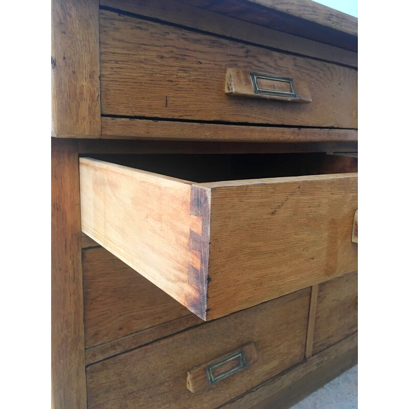 Vintage solid oakwood craft cabinet, 1930