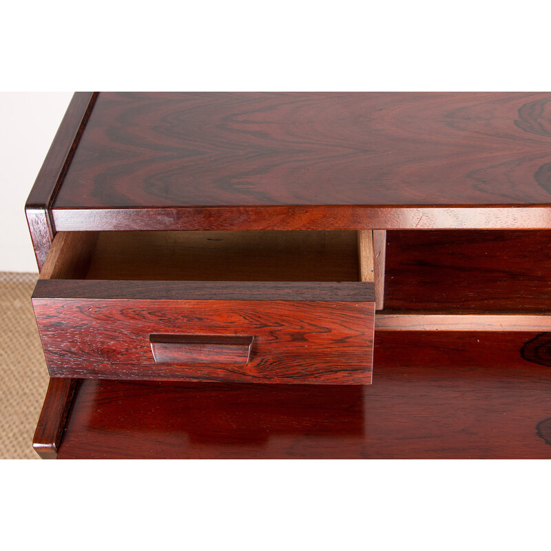 Vintage Danish rosewood secretary by Arne Wahl Iversen for Vinde Mobelfabirk, 1960