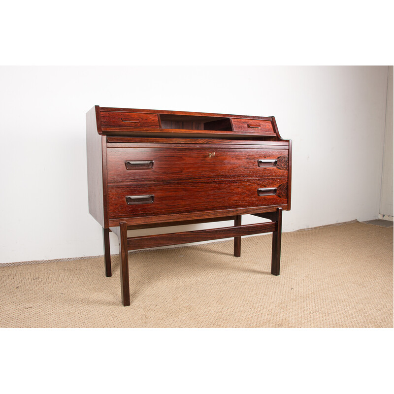 Vintage Danish rosewood secretary by Arne Wahl Iversen for Vinde Mobelfabirk, 1960