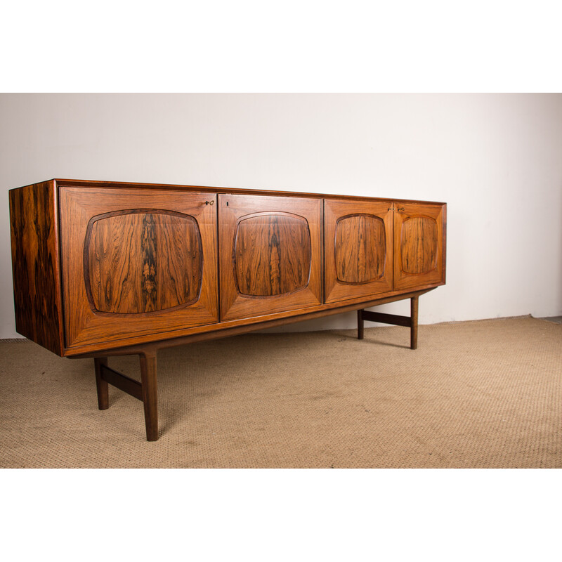 Vintage Scandinavian sideboard in Rio rosewood by Alf Aarseth for Gustav Bahus, Norway 1960