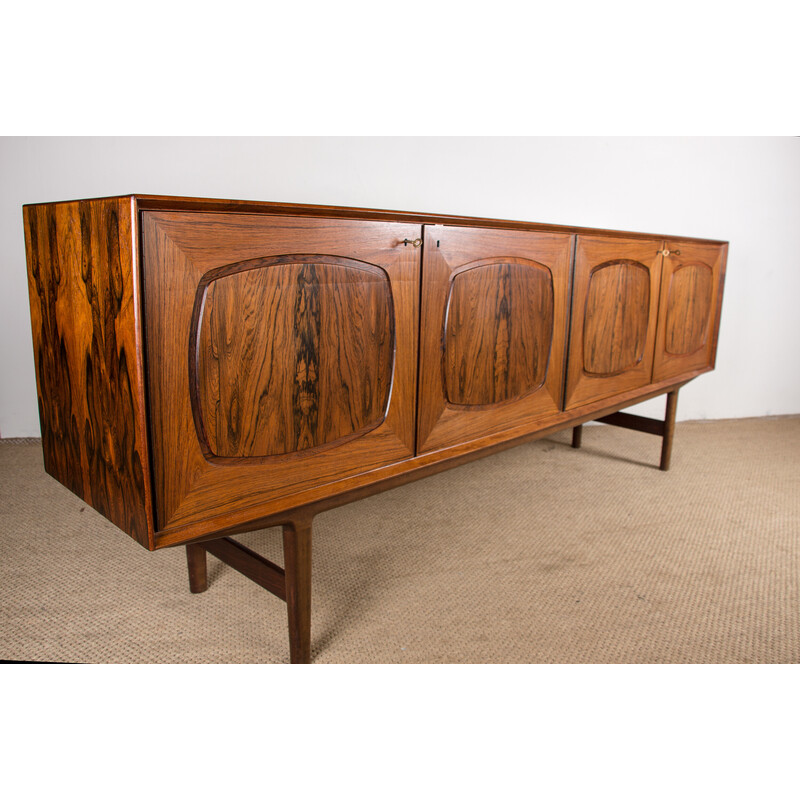 Vintage Scandinavian sideboard in Rio rosewood by Alf Aarseth for Gustav Bahus, Norway 1960