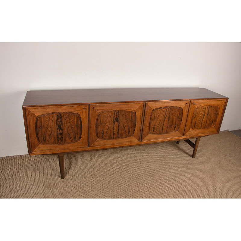 Vintage Scandinavian sideboard in Rio rosewood by Alf Aarseth for Gustav Bahus, Norway 1960