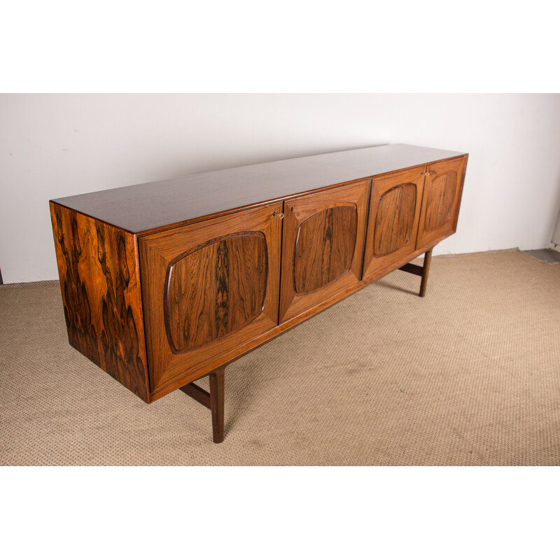 Vintage Scandinavian sideboard in Rio rosewood by Alf Aarseth for Gustav Bahus, Norway 1960