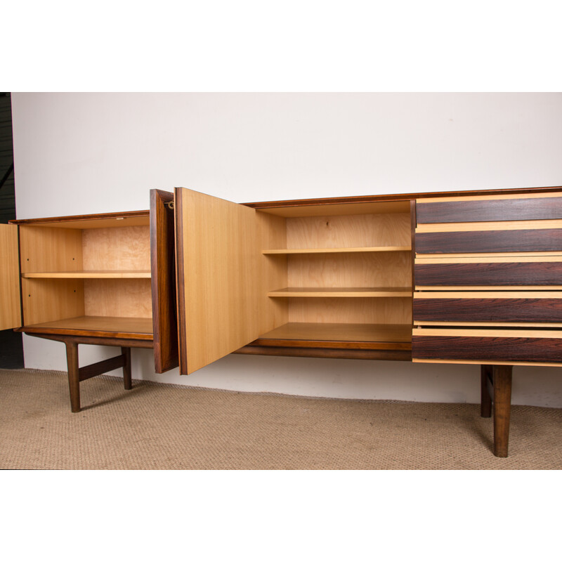 Vintage Scandinavian sideboard in Rio rosewood by Alf Aarseth for Gustav Bahus, Norway 1960