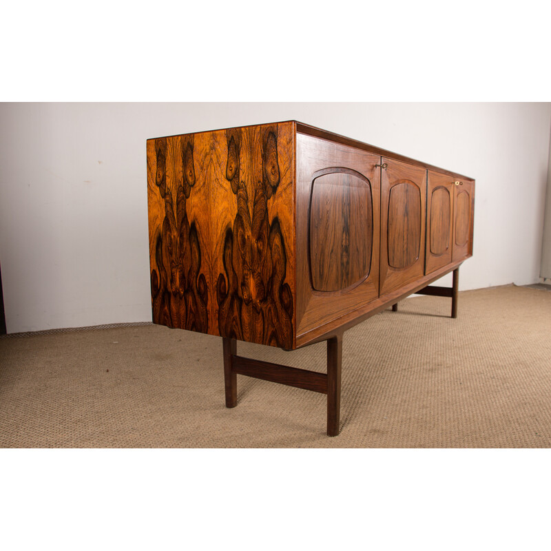 Vintage Scandinavian sideboard in Rio rosewood by Alf Aarseth for Gustav Bahus, Norway 1960