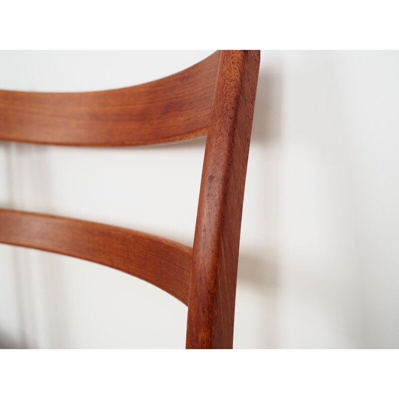 Set of 4 vintage teak chairs, Denmark 1970s