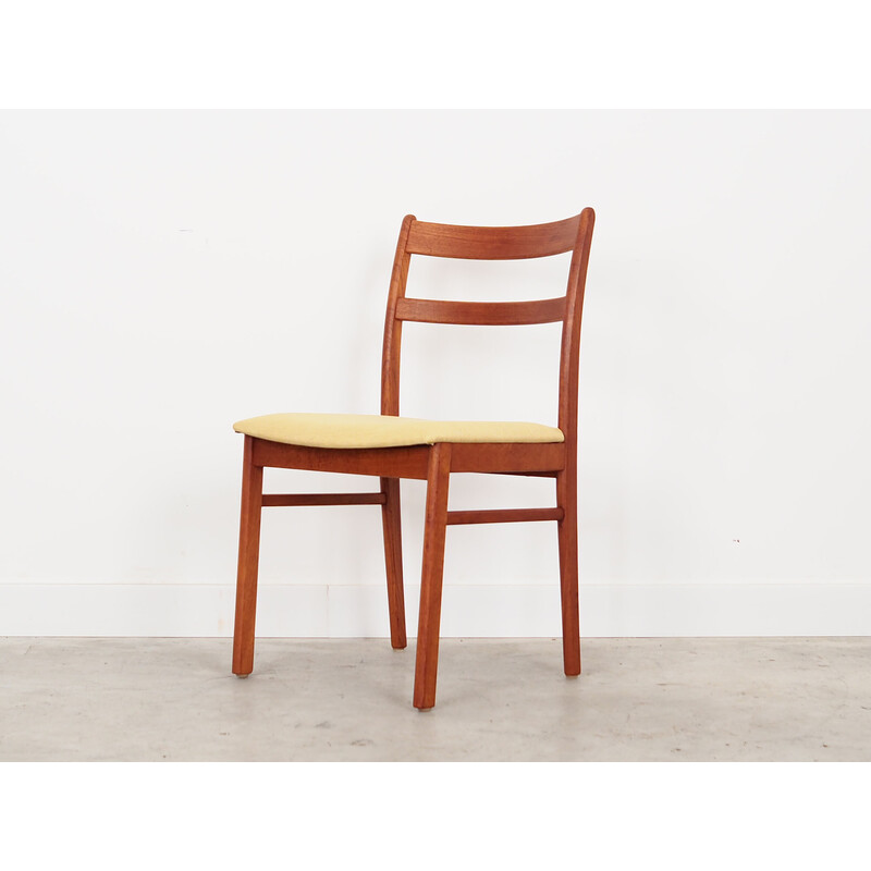 Set of 4 vintage teak chairs, Denmark 1970s