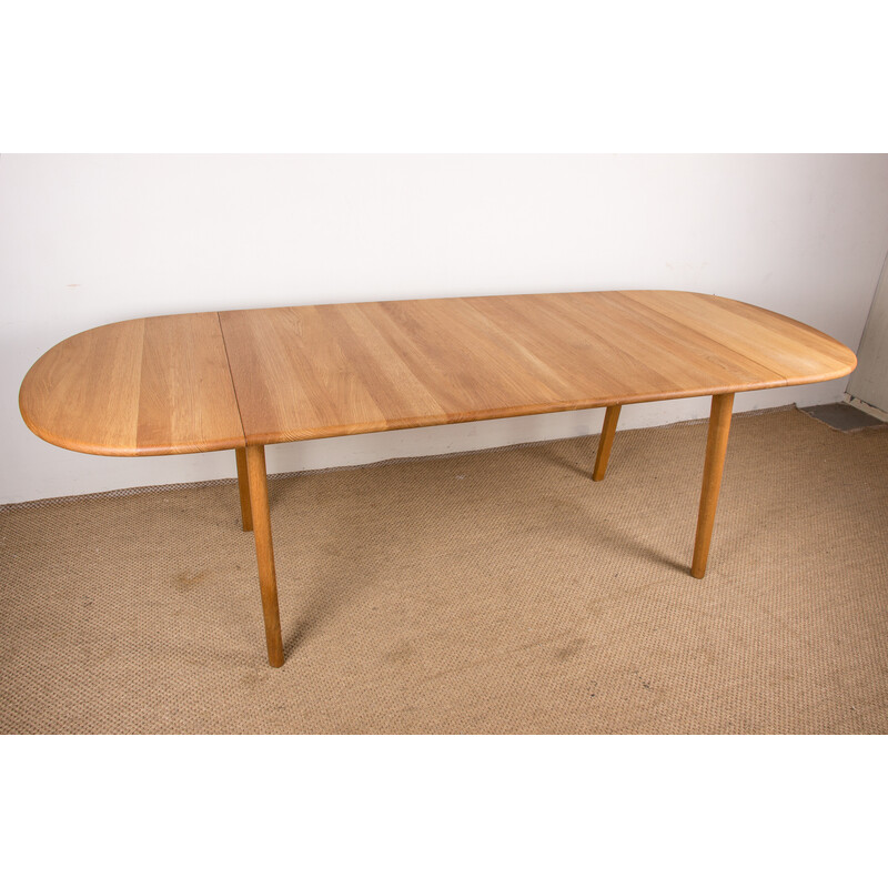 Vintage Danish extensible table model Ch006 by Hans Wegner for Carl Hansen, 2010