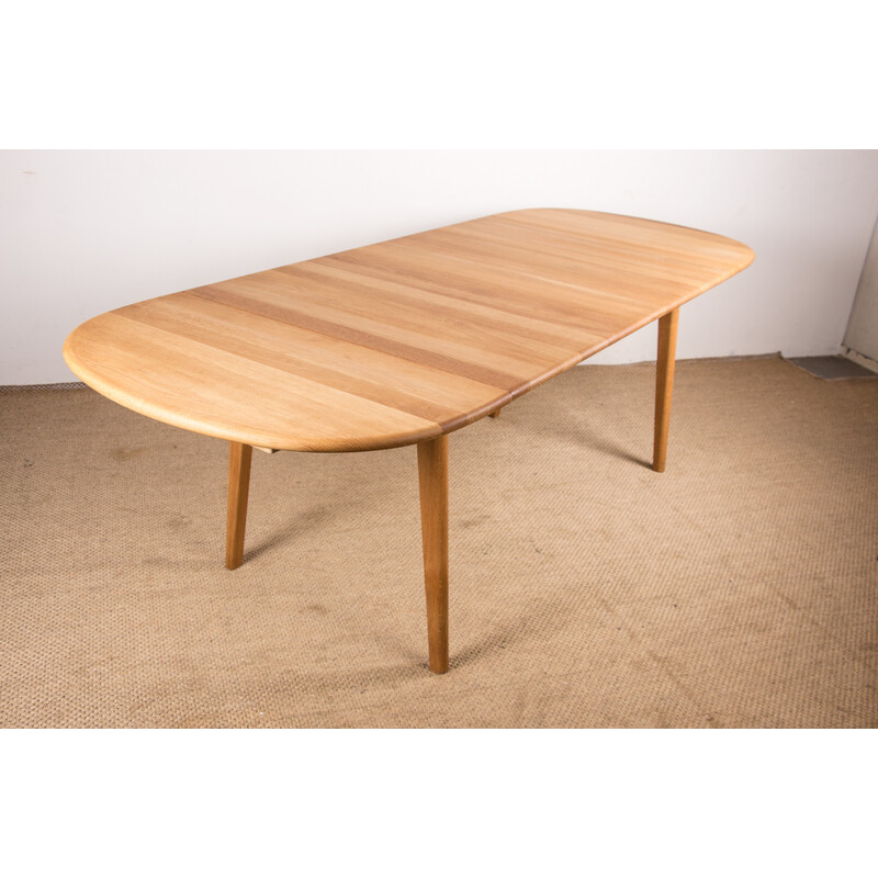 Vintage Danish extensible table model Ch006 by Hans Wegner for Carl Hansen, 2010