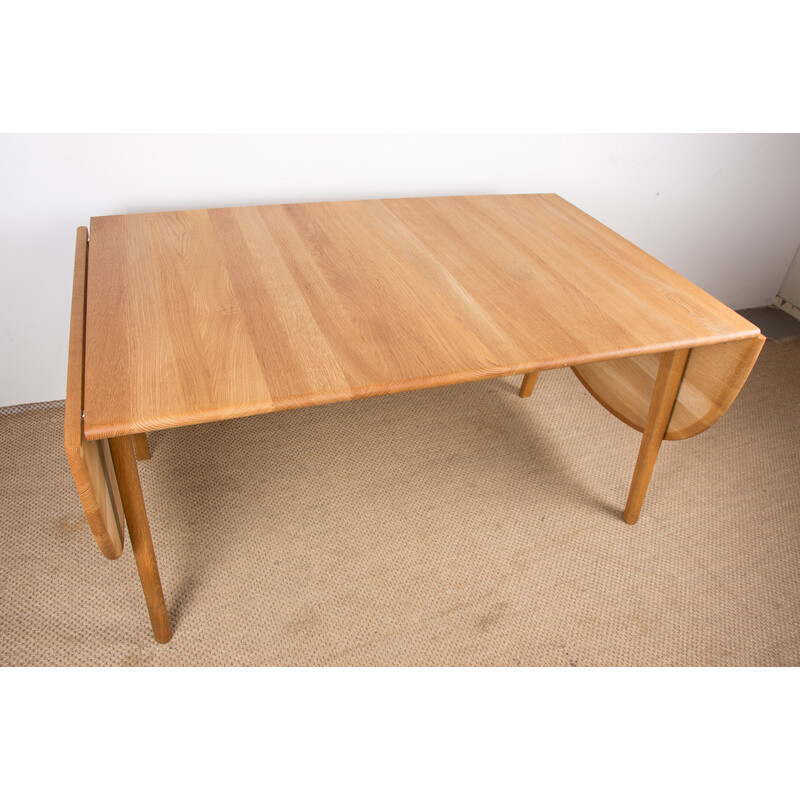 Vintage Danish extensible table model Ch006 by Hans Wegner for Carl Hansen, 2010