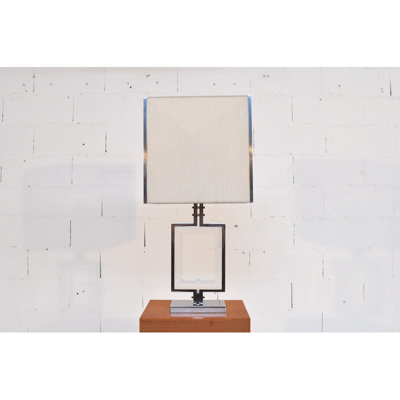 Lamp in steel and Plexiglas - 1970s