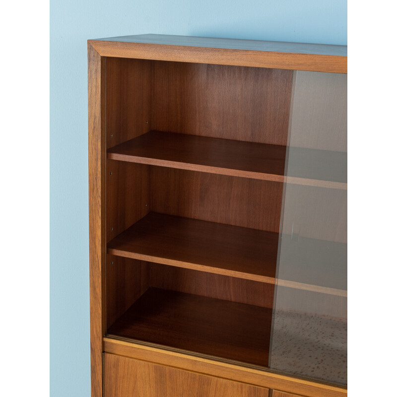 Vintage display cabinet in walnut veneer, 1950