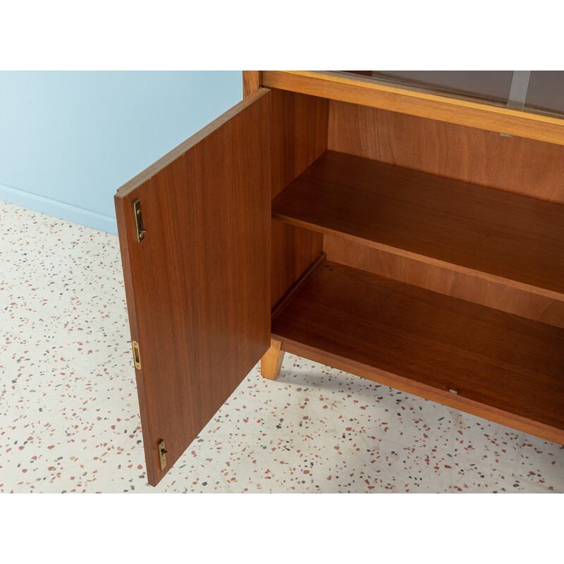 Vintage display cabinet in walnut veneer, 1950