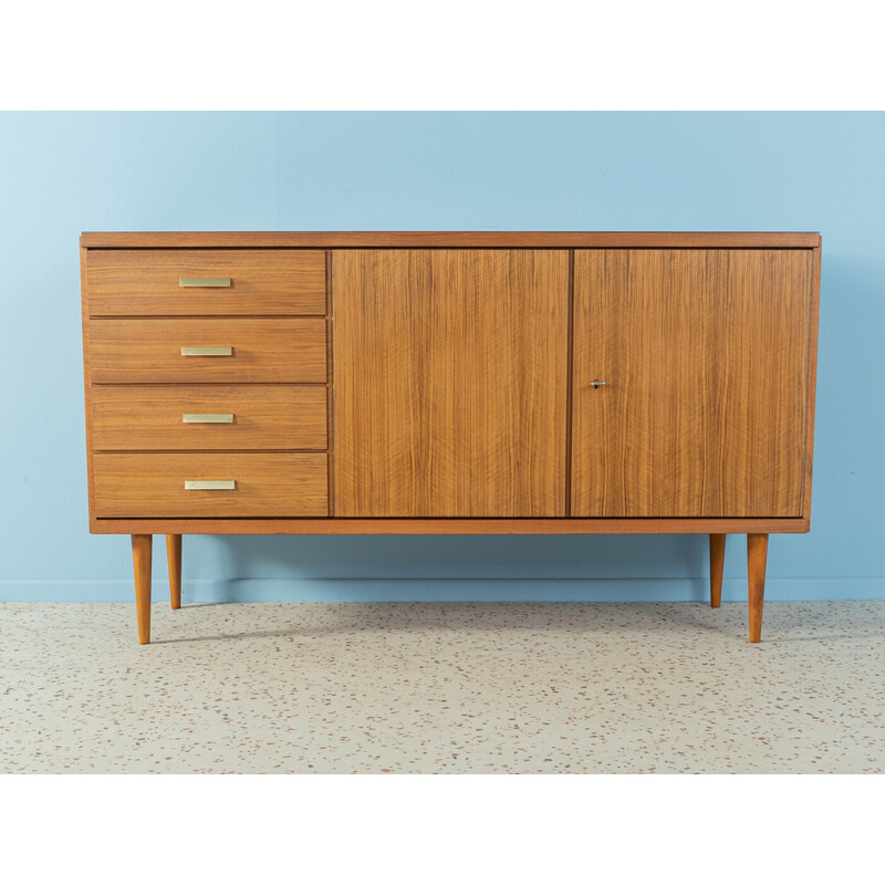 Vintage walnut sideboard with two doors, 1960s