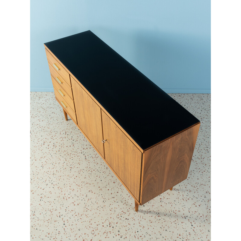 Vintage walnut sideboard with two doors, 1960s