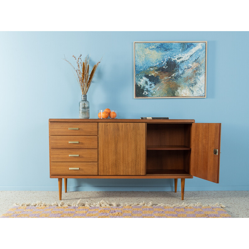 Vintage walnut sideboard with two doors, 1960s