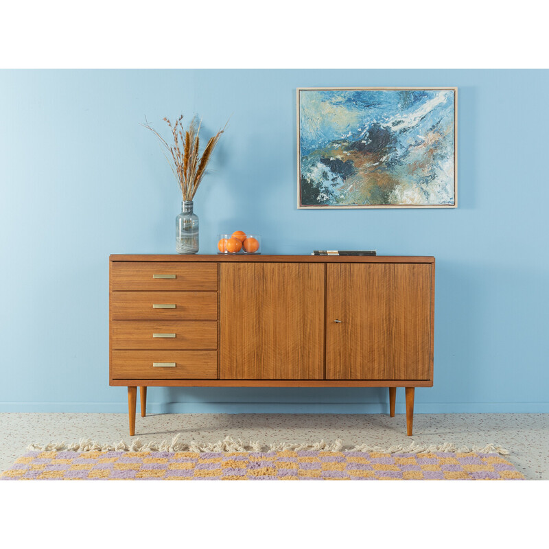 Vintage walnut sideboard with two doors, 1960s