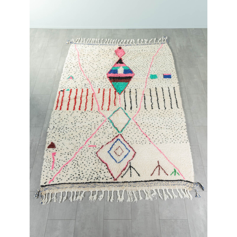 Tapis berbère vintage Impromptu en laine