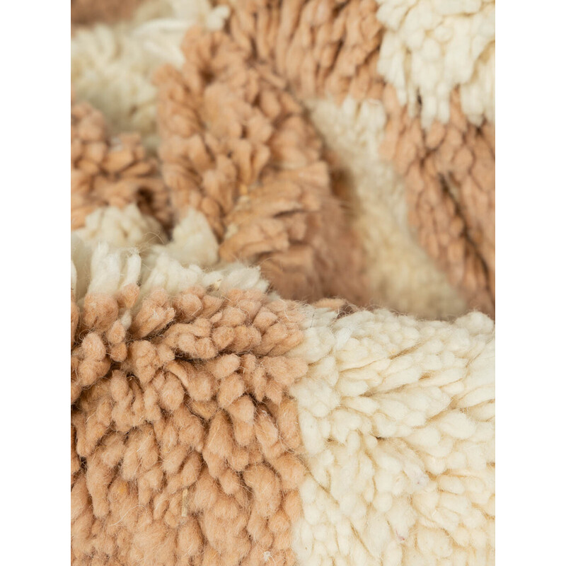 Alfombra bereber vintage de lana a cuadros