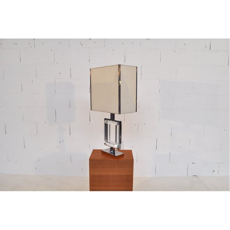 Lamp in steel and Plexiglas - 1970s