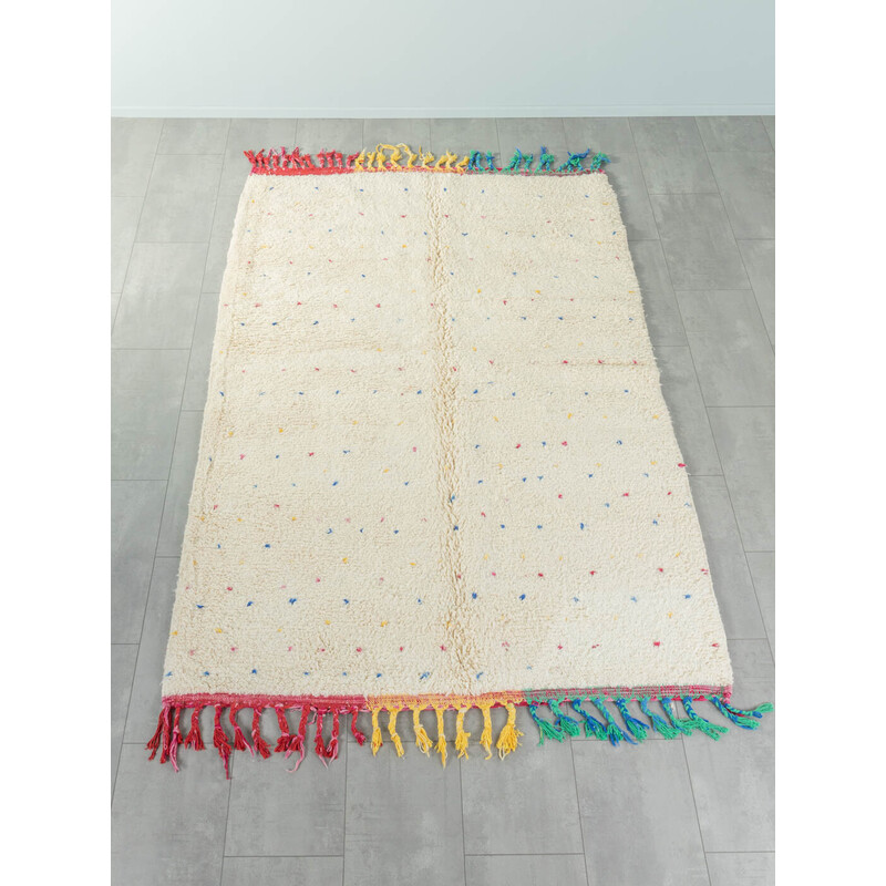 Vintage Happy Polka Dots wool berber rug