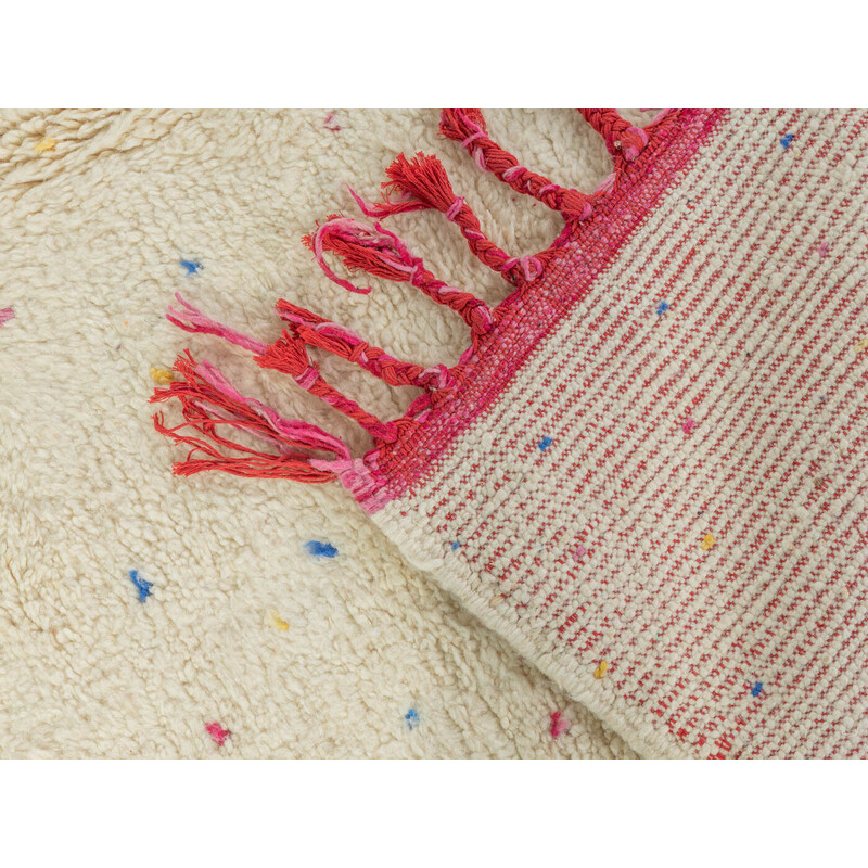 Tapis berbère vintage Happy Polka Dots en laine