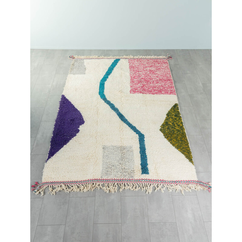 Vintage Abstraction III wool berber rug