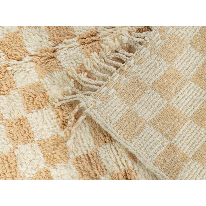 Vintage Sand Check II wool berber rug