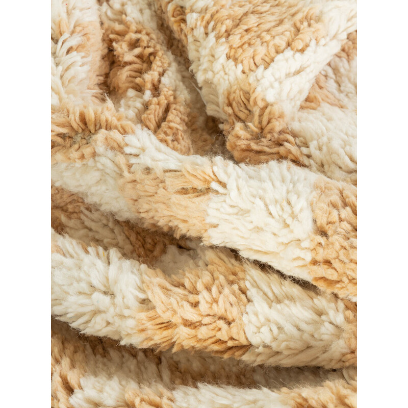 Vintage Sand Check II wool berber rug