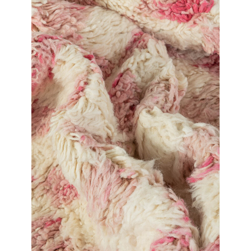 Vintage Rosegarden Check wool berber rug