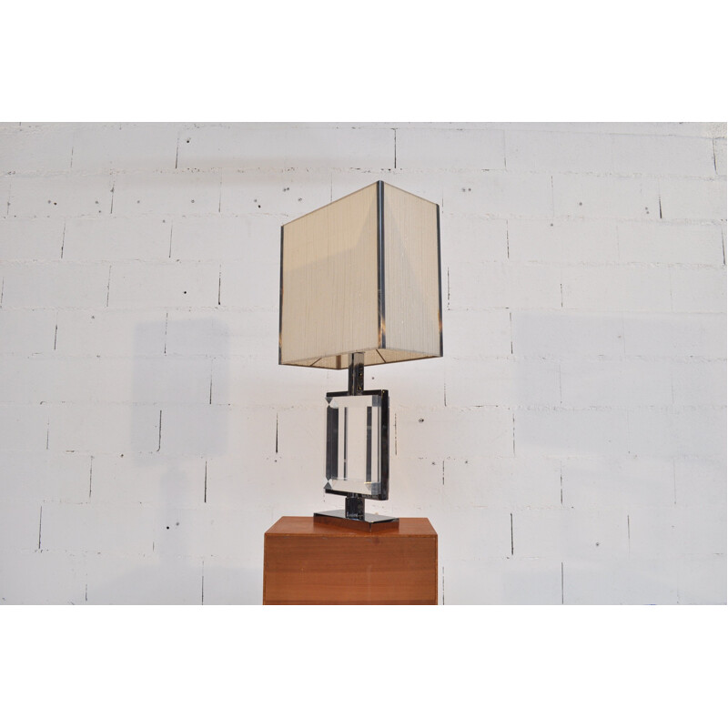 Lamp in steel and Plexiglas - 1970s