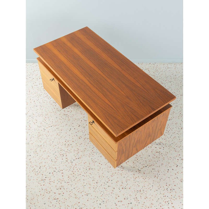 Vintage desk in walnut veneer, 1960s